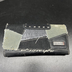 Nicole Lee Denim Patch Wallet Zip And Button Closure - Hype Stew Sneakers Detroit