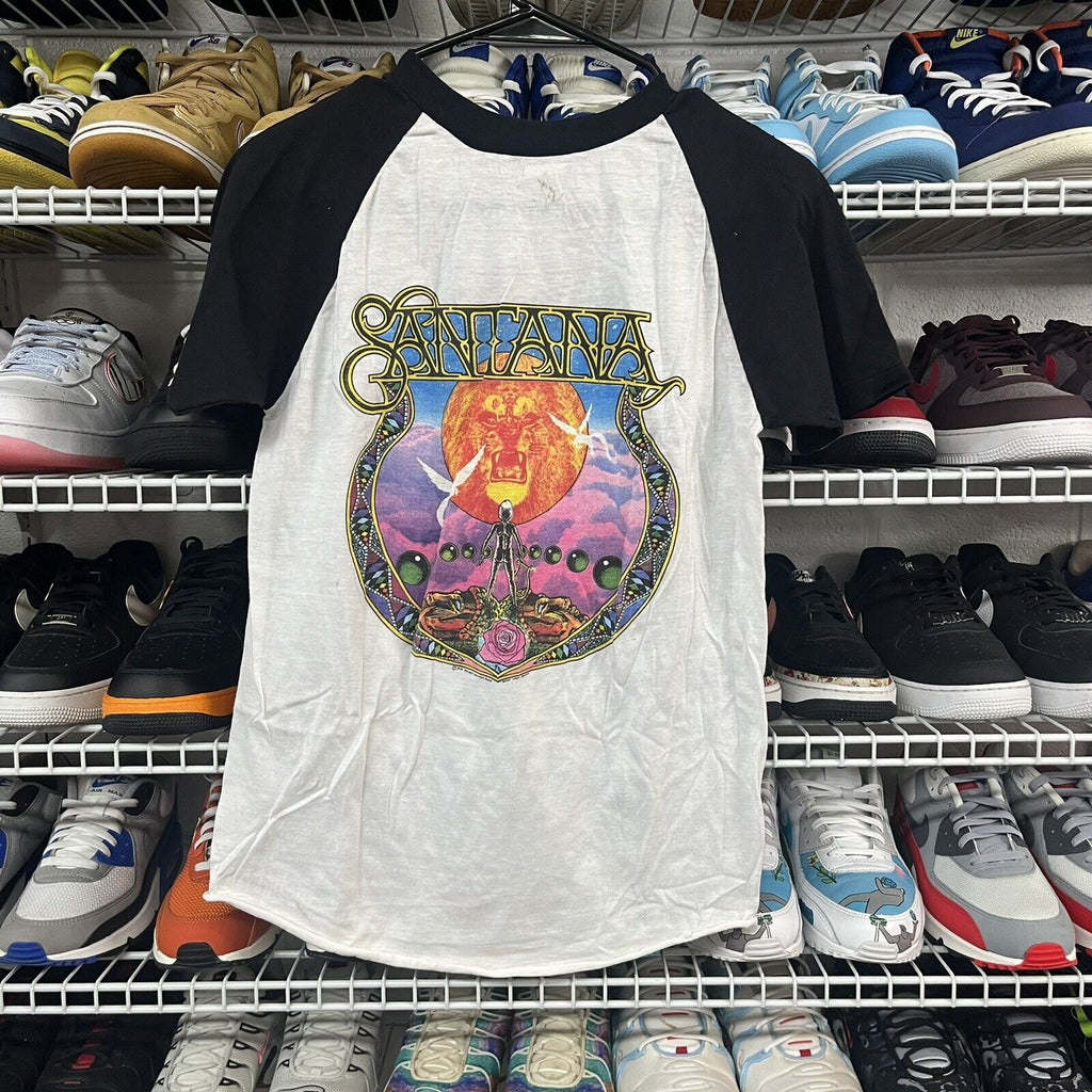 Rare Vintage 70s 1979 Santana Band Tour T Shirt Size M - Hype Stew Sneakers Detroit