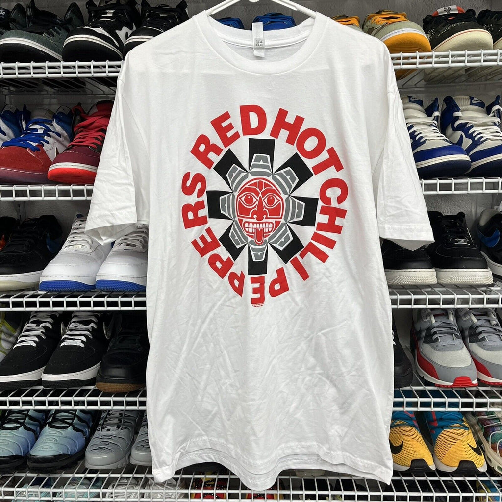 Red Hot Chilli Peppers Band Tee Tshirt Size XL White - Hype Stew Sneakers Detroit