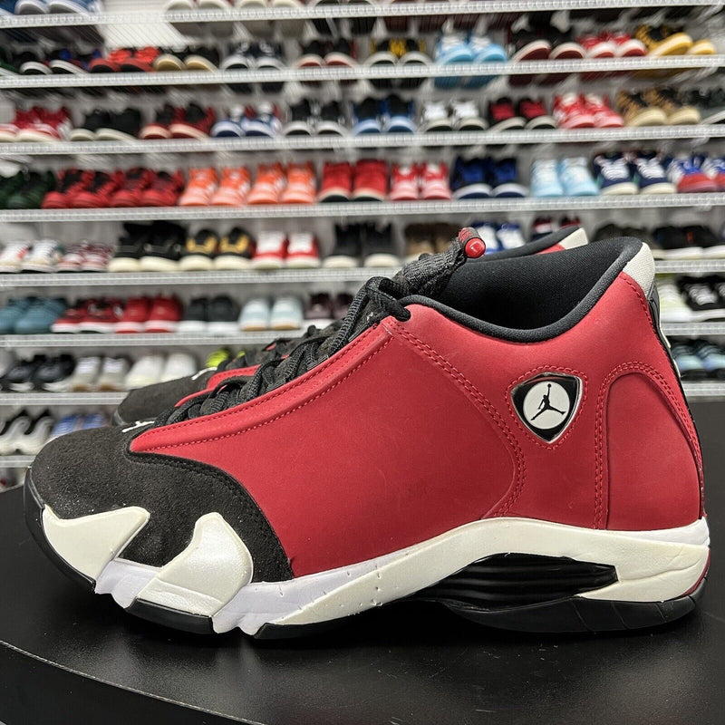 Nike Air Jordan 14 Gym Red Toro Black Toe 487471-006 Men's Size 9 No Insole - Hype Stew Sneakers Detroit