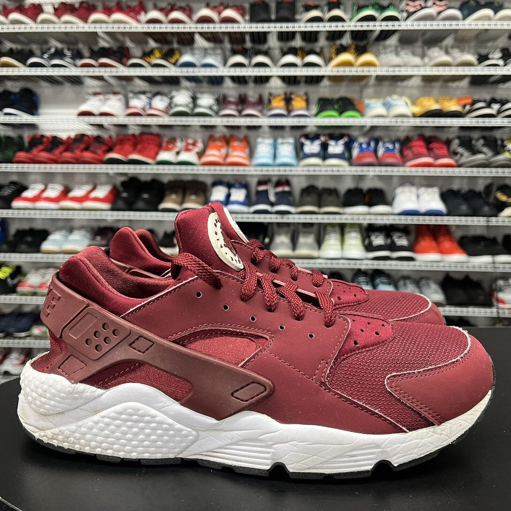 Nike Mens Air Huarache Run Team Red Burgundy 318429-606 Men's Size 11.5