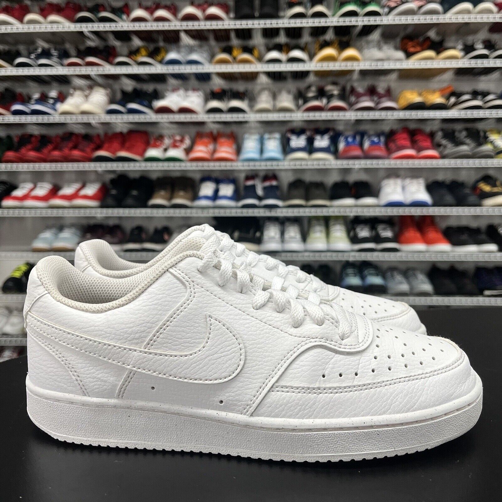Women's Nike Court Vision Low Triple White Sneaker DH3158-100 Size