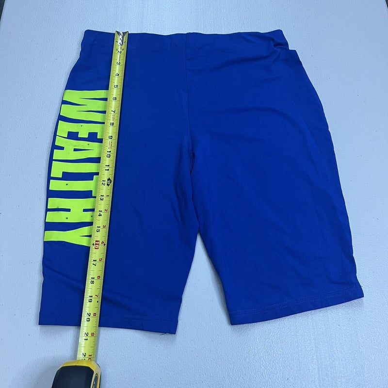 ‹¨¬The Wealthy Brand Women's Gym Shirt And Shorts Set Sz L Blue - Hype Stew Sneakers Detroit