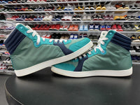 Gucci Men's Teal Blue Satin High Top Sneaker 337451-3663 Men's Sz 9.5 US - Hype Stew Sneakers Detroit