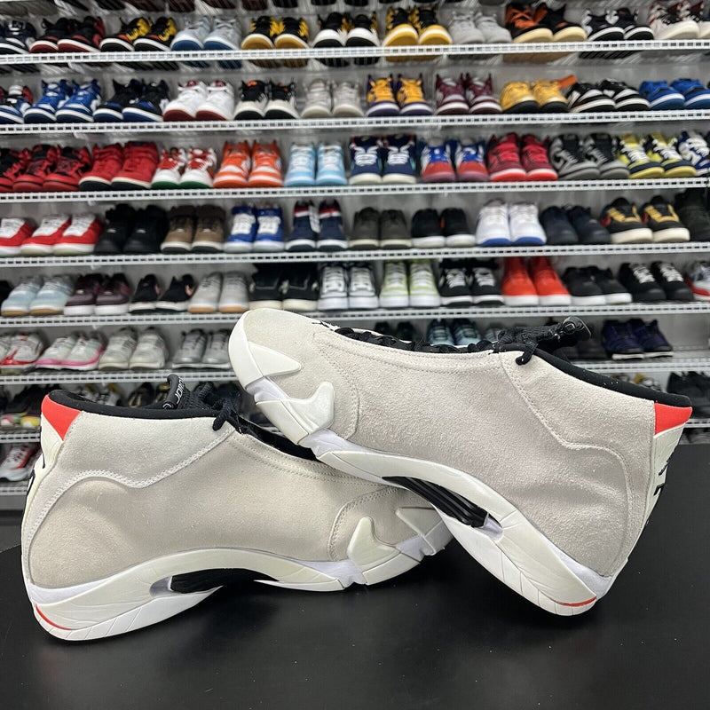 Nike Men's Air Jordan 14 Desert Sand Gray Shoe 487471-021 Men's Size 10 - Hype Stew Sneakers Detroit