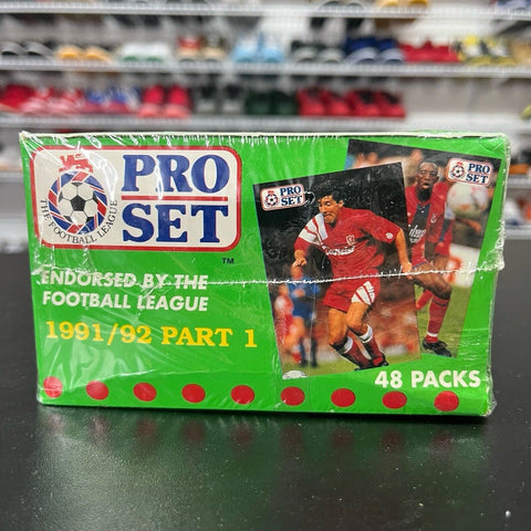 Official English Football/Soccer Pro Set Player Cards 1991/92 Sealed Box. Part 1