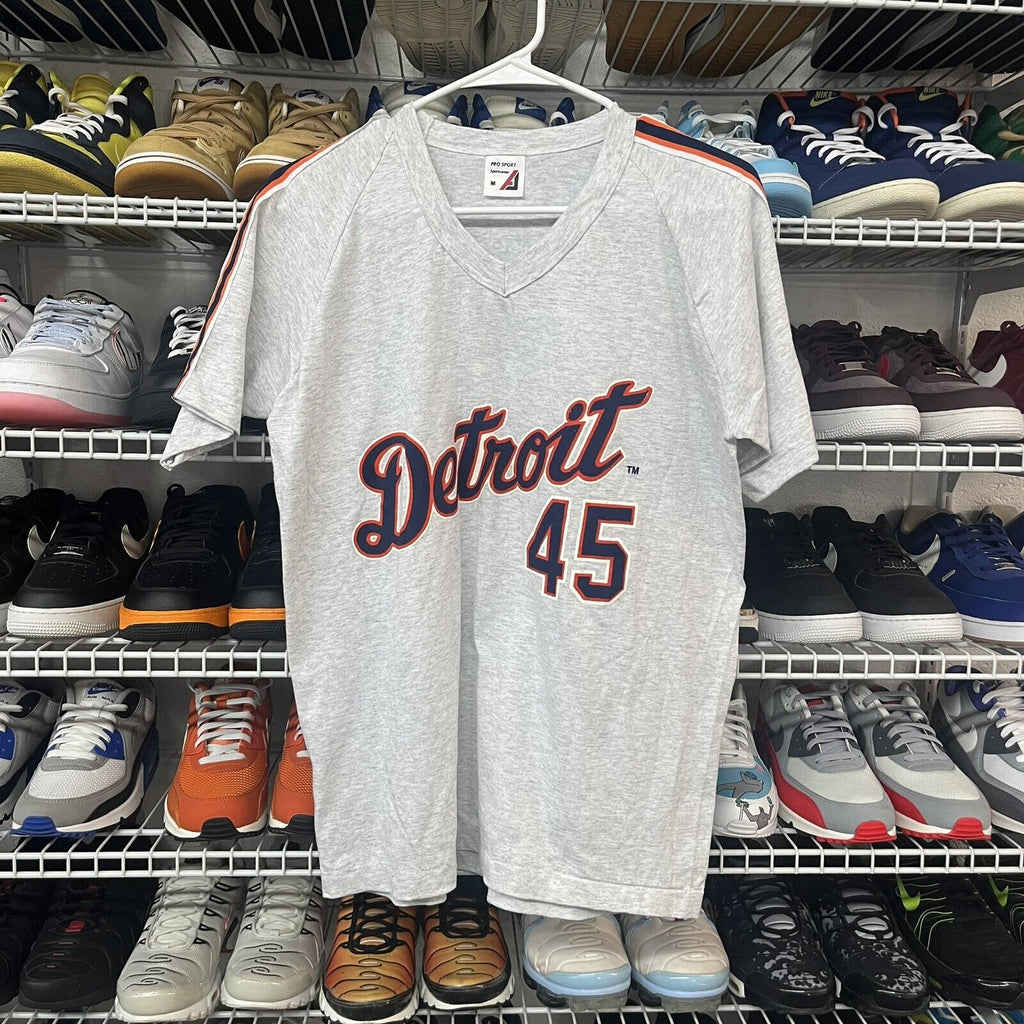 Vtg 90s T-Shirt Detroit Tigers Cecil Fielder Baseball Promotional Size Medium - Hype Stew Sneakers Detroit