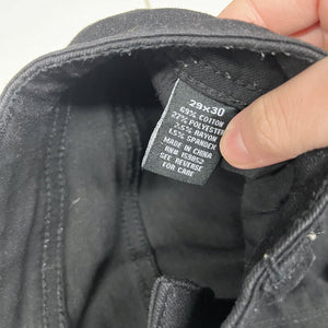 Smoke & Ash Black Jeans Premium Denim Logo Men's Size 29x30 - Hype Stew Sneakers Detroit