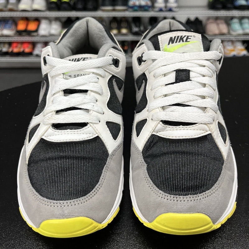 Nike Air Span II White Dust Volt Black AH8047-101 Men's Size 8 No Insoles