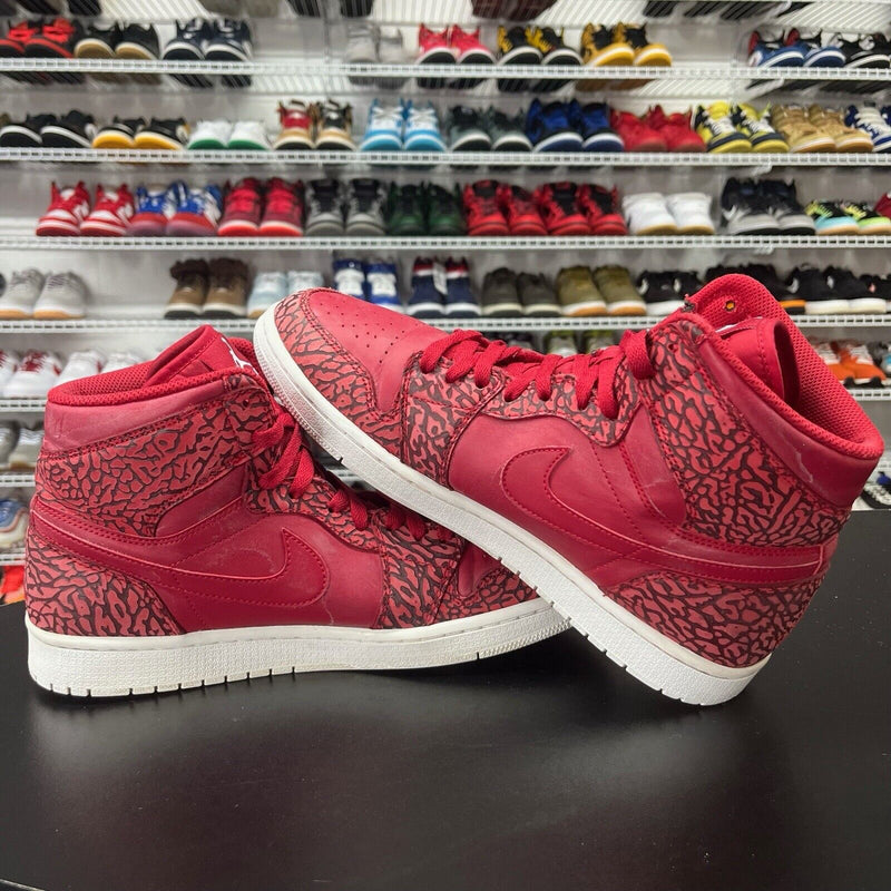 Nike Air Jordan 1 Retro Hi Men's Size 11 US Red Elephant Athletic Shoe 839115-600 - Hype Stew Sneakers Detroit
