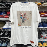 Heron Preston White Robert Nava Edition Tshirt Designer Graphic Tee Size 2XL - Hype Stew Sneakers Detroit