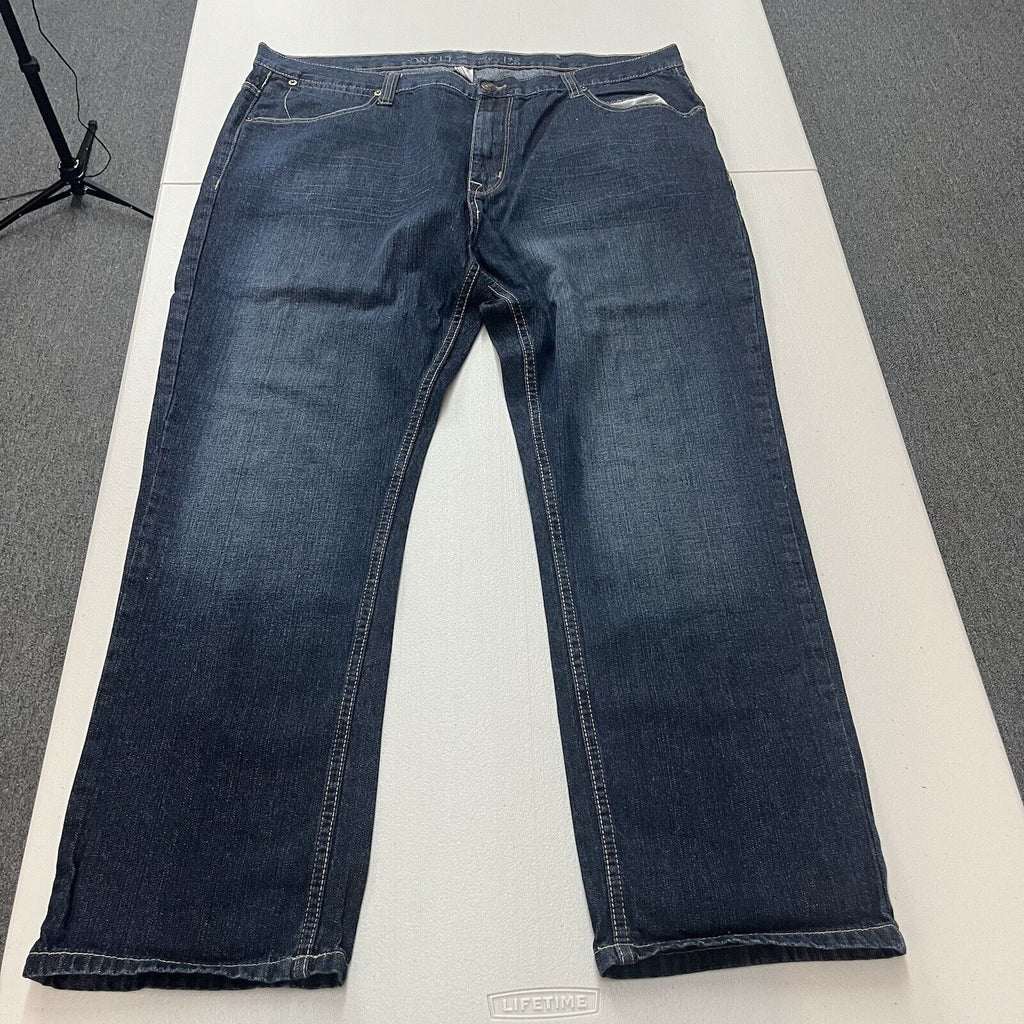 PD&C Jeans Men's Size 42x30 Blue Slim Straight Leg Cotton Blend Acid Wash Denim - Hype Stew Sneakers Detroit