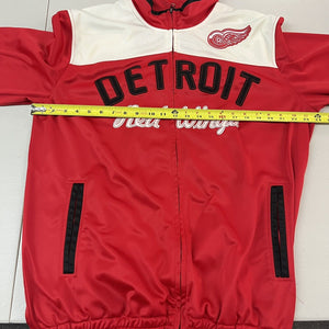 Vintage 2000sƒ?? Detroit Redwings G3 Sports by Carl Banks Track Jacket Size Large - Hype Stew Sneakers Detroit
