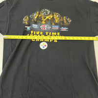 Vintage 2006 Super Bowl Pittsburgh Steelers Champions T Shirt Ring Logo XXL - Hype Stew Sneakers Detroit