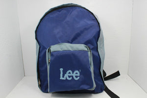 Vintage 80s Lee Backpack Light Blue Nylon Rare - Hype Stew Sneakers Detroit