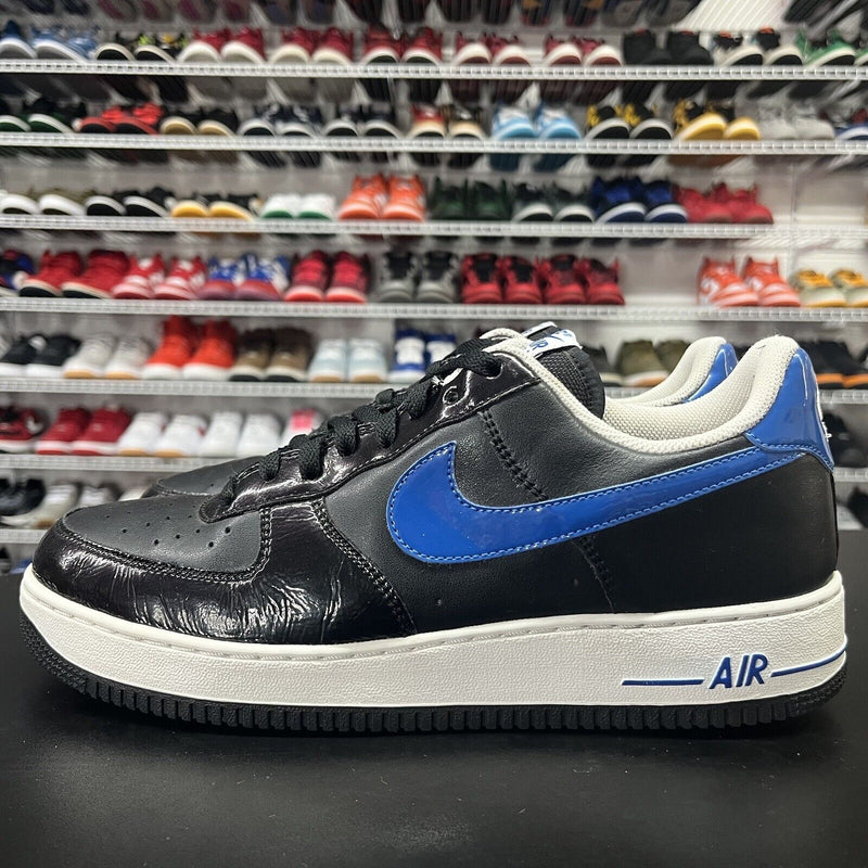 Nike Air Force 1 07 AF1 315115-008 Black Blue Shoes Women's Sneakers US Size 12 - Hype Stew Sneakers Detroit
