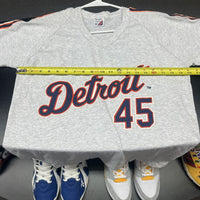 Vtg 90s T-Shirt Detroit Tigers Cecil Fielder Baseball Promotional Size Medium - Hype Stew Sneakers Detroit