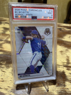 2020 Panini Chronicles White Mosaic Prizm #14 Bo Bichette RC Rookie 13/25 PSA 9 - Hype Stew Sneakers Detroit