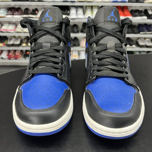 Nike Air Jordan 1 Mid Royal Black Blue 554724-068 Men's Size 9 No Insoles - Hype Stew Sneakers Detroit