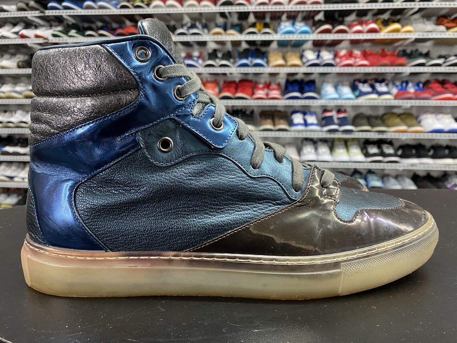 Balenciaga Patchwork High Top Trainer 373404 Men's Size US