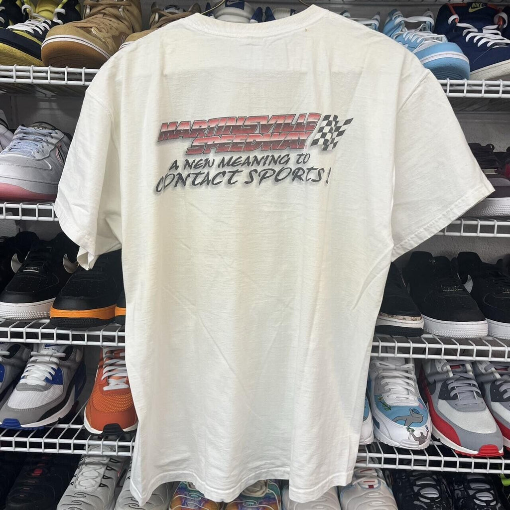 Vintage 90s NASCAR Martinsville Speedway T-Shirt Double Sided Men's Size XL