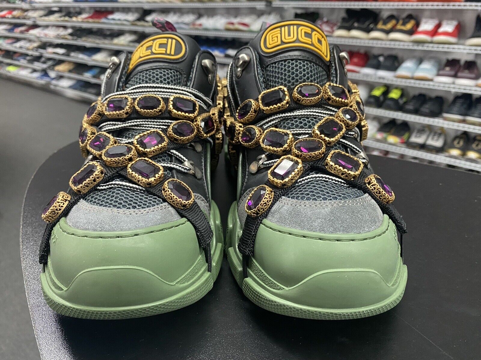 Gucci flashtrek with crystals online