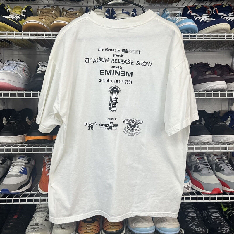 Rare Vtg 2000s Eminem T Shirt D12 Album Release St. Andrews Hall Men Sz XL - Hype Stew Sneakers Detroit