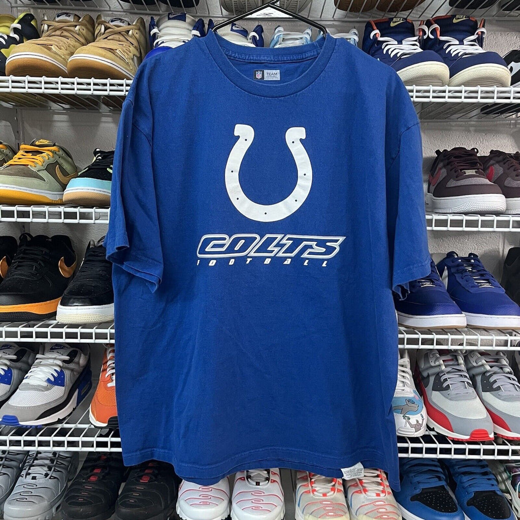 Indianapolis Colts Football NFL Blue T-Shirt Men's Size XL - Hype Stew Sneakers Detroit