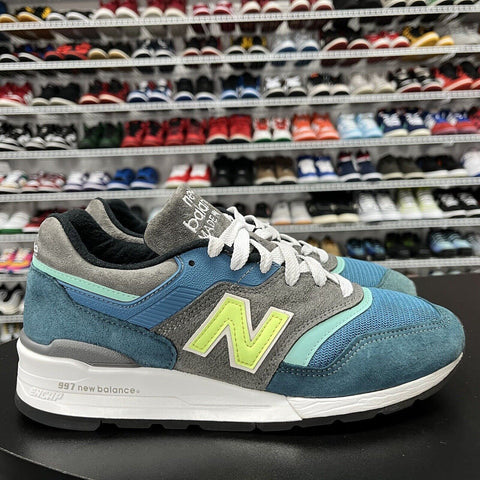 New Balance Men's 997 Made in USA Shoe M997PAC Blue Green Size 9 No Insole