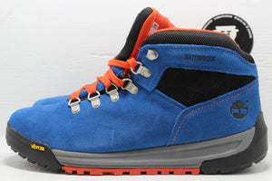 Timberland Vibram Blue Orange Lace Up Hiking Ankle Boots Size 8 - Hype Stew Sneakers Detroit
