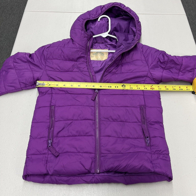 There Abouts Girls Purple Puffer Jacket Coat Size Kids Small - Hype Stew Sneakers Detroit