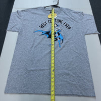 Vtg 2000s Batman Shirt Size L Men's Best Costume Ever Classic Logo Gray T-Shirt - Hype Stew Sneakers Detroit