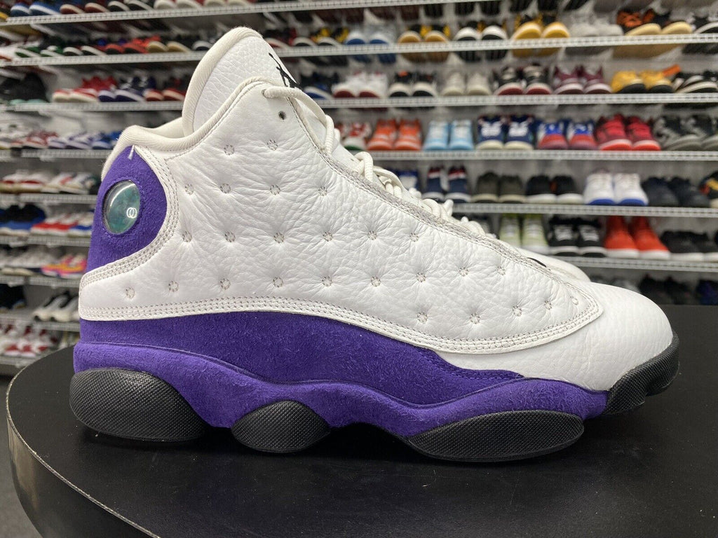Nike Air Jordan 13 Lakers Court Purple 414571-105 Men's Size 9 US - Hype Stew Sneakers Detroit