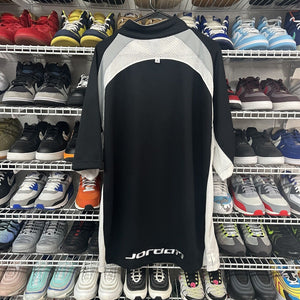 Vtg 90s Air Jordan Quarter Zip Pullover Mesh Warm Up Shirt XL - Hype Stew Sneakers Detroit