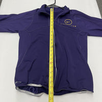 Nike DRI FIT Livestrong Jacket Purple Mock Neck Fleece lined Fitted Womens Sz M