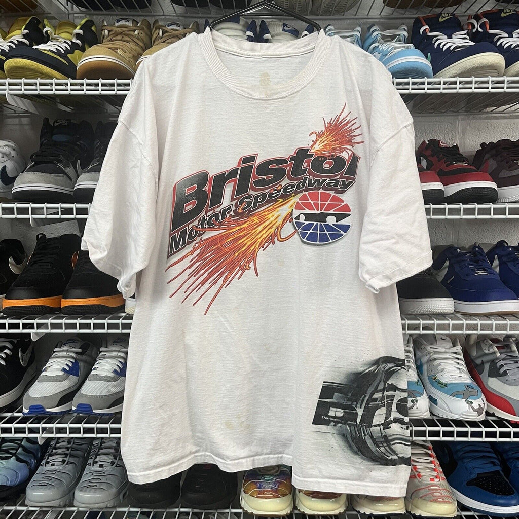 Vtg 2000s Y2K T Shirt Adult XL Bristol Motor Speedway - Hype Stew Sneakers Detroit