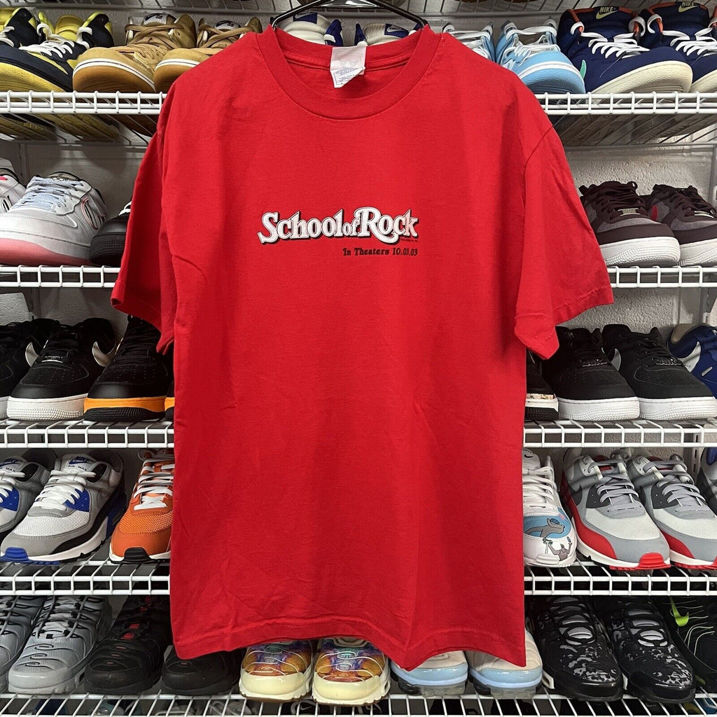 VTG 2000s School of Rock Jack Black Original Movie Promo T Shirt Men Sz Large - Hype Stew Sneakers Detroit