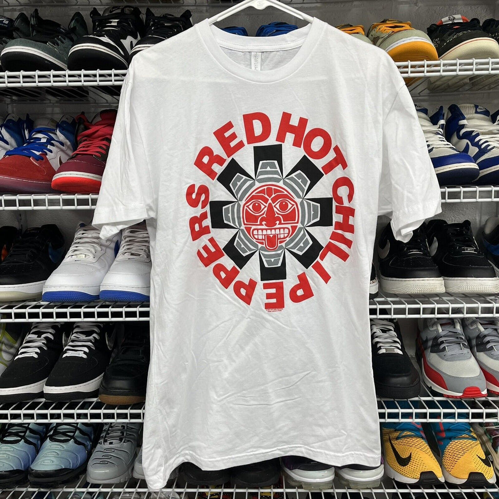 Red Hot Chilli Peppers Band Tee Tshirt Size L White - Hype Stew Sneakers Detroit