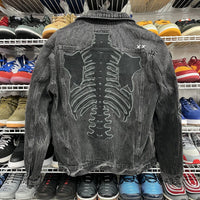 Rare CULT of INDIVIDUALITY Black Denim Bones Pants And Jacket Set Size M/34x33 - Hype Stew Sneakers Detroit