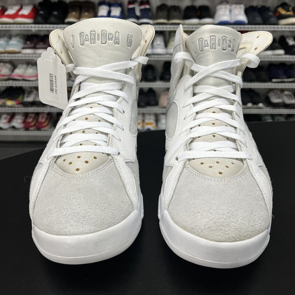 Nike Air Jordan 7 Retro Pure Money Pure Platinum White 304775-120 Men's Size 15 - Hype Stew Sneakers Detroit