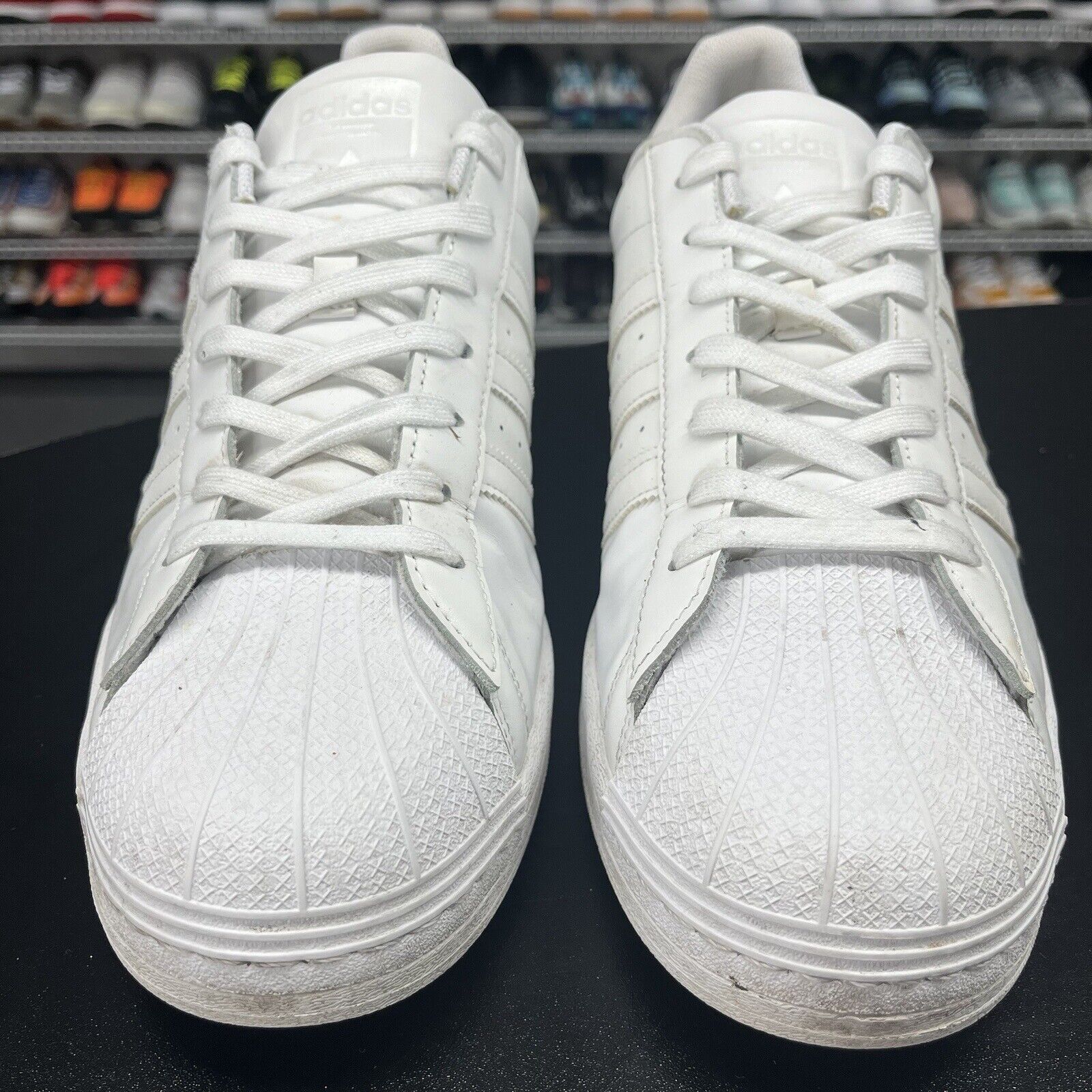 Adidas Superstar Triple White Shell Toe EG4960 Men's Size 13 Missing 1 Insole Adidas Superstar Triple White Shell Toe EG4960 Men's Size 13 Missing 1 Insole