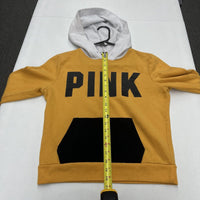 PINK By Victoria's Secret Yellow White Black Hoodie Womens Size Small