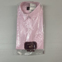 Vintage 80s Classic Collection By Van Heusen Men's Dress Shirt 18 Pink - Hype Stew Sneakers Detroit