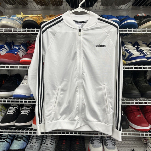 Adidas Performance Jacket 3 Stripers Zip-Up White Black Striped Men's Size M