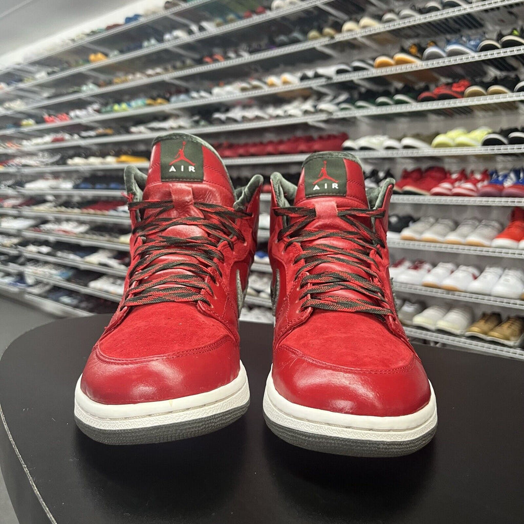 Nike Air Jordan 1 Retro High Premier Red Green (332134-631) Men's Size 12 - Hype Stew Sneakers Detroit