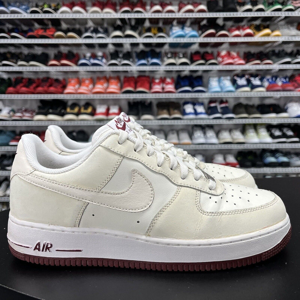 Nike Air Force 1 '07 Sail Team Red 315122-918 Men's Size 10 - Hype Stew Sneakers Detroit