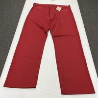 VTG 90s Levis 501 Men's Original Straight Leg Jeans Red Size 38x32 NWT