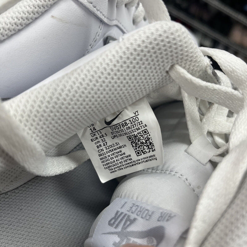 Nike Air Force 1 '07 ƒ??White Wolf Greyƒ?� (DV0788-100) Men's Size 14 - Hype Stew Sneakers Detroit