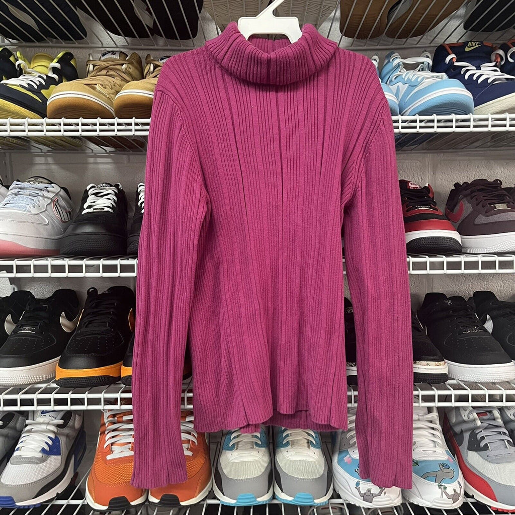 Liz Claiborne Petite Collection Sz M Pink Turtleneck Sweater Vintage - Hype Stew Sneakers Detroit