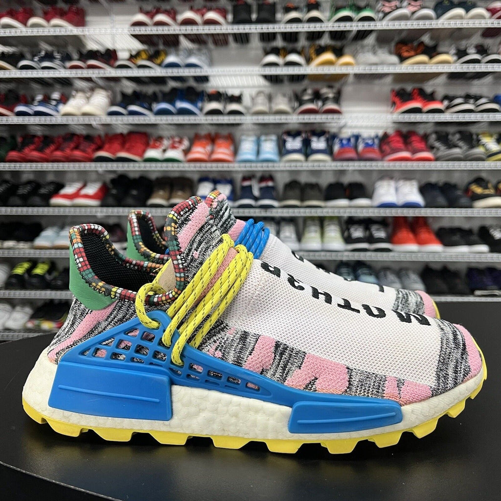 Adidas x Pharrell Williams Hu NMD "Mother Land" Solar Pack BB9531 Men's Size 9.5 - Hype Stew Sneakers Detroit